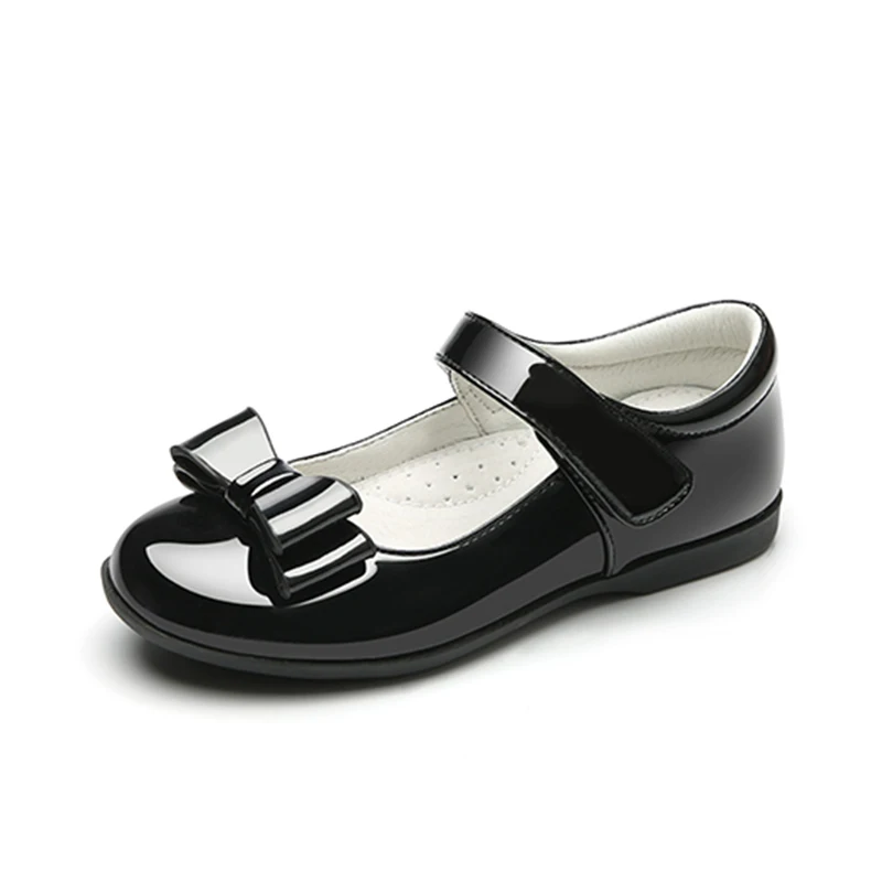 

New stylish Kids Back To School Leather Black School Shoes For Girls