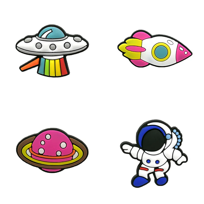 

space pvc rubber shoe lace charm clog shoelace charms/shoe decorations/shoe charms Via DHL/Fedex