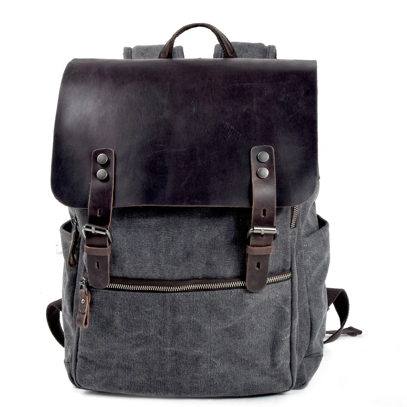 

YK01 Travelling outdoor casual backpack laptop bag notebook men large capacity waxed canvas backpack