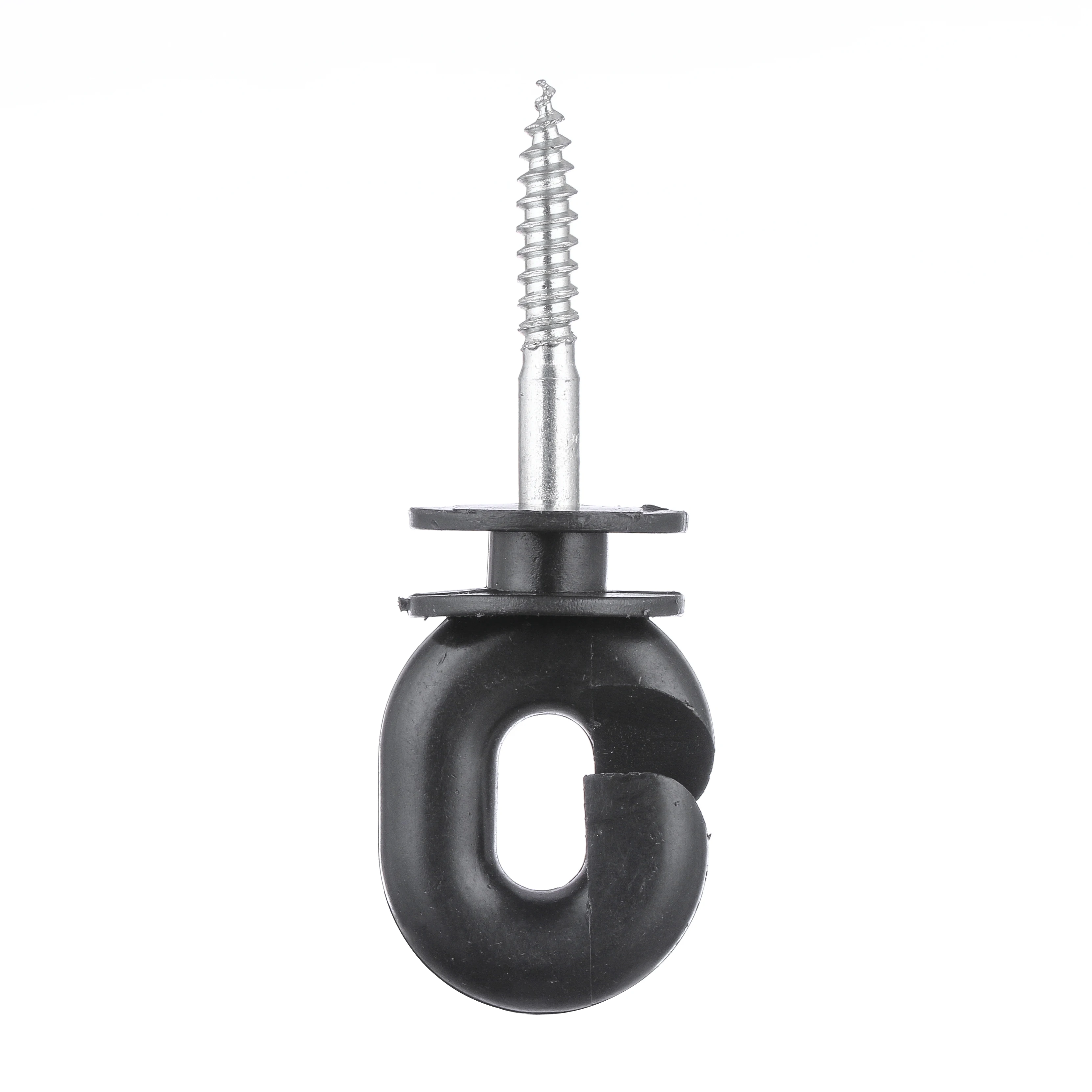 

Wholesale Factory price Fencing Wood Post Screw-in Ring Insulator INS111 Electric Fencing Insulator, Black,yellow