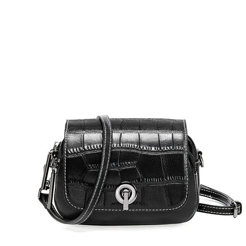 

Best selling 2019 product crocodile pattern genuine leather women cross body bags luxury purses handbags