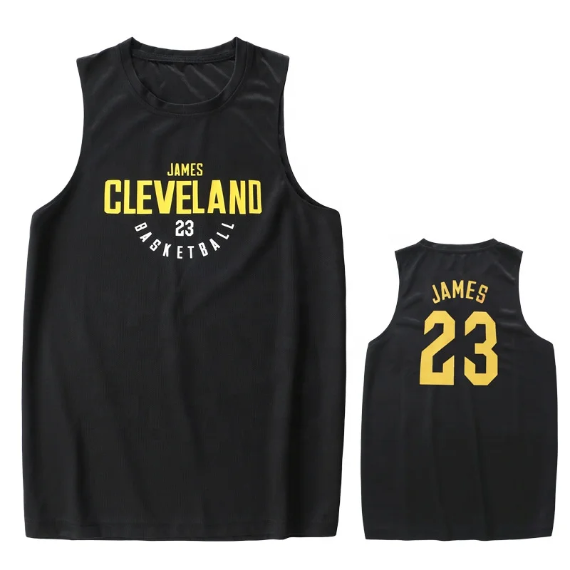 

Wholesale Custom Basketball Jersey Vest Men's Quick-Drying Polyester Breathable Sports Sleeveless Jersey T-Shirt, Custom color