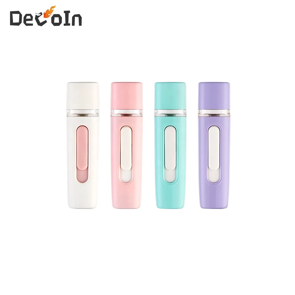 

Portable water replenish moisturizing beauty instrument rechargeable moisturizing cold spray handheld mini steaming face sprayer, White pink green purple/customized