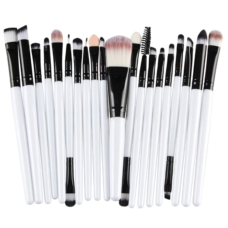 

20Pcs Cosmetic Makeup Brushes Set Powder Foundation Eyeshadow Eyeliner Lip Brush Tool Brand Make Up Brushes Beauty Tools Pincel, Customized color