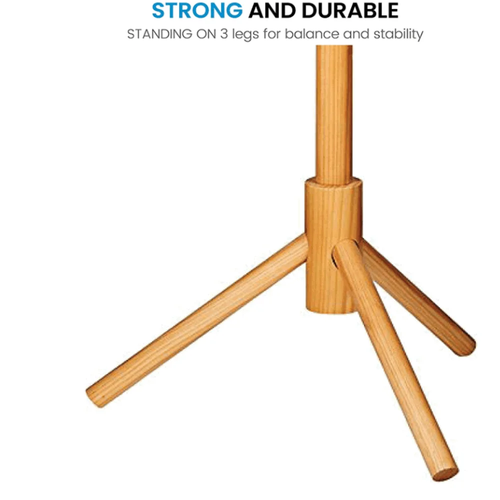 High-grade tree shape super easy assembly adjustable sizes factory wholesale wooden coat rack stand