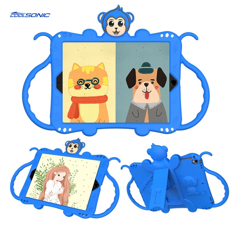 

Factory manufacturer kid cartoon design Silicone Tablet case for Samsung Tab A T290/T295 8inch 2019, Multi colors