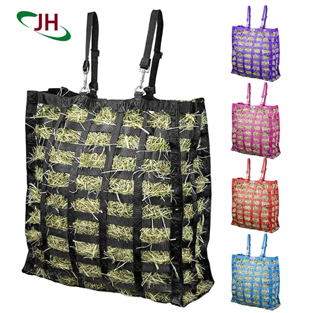 

Hot Sell Horse Riding Equipment Easy Feed Patented Four Sided Slow Feed Horse Hay Bag, Customized