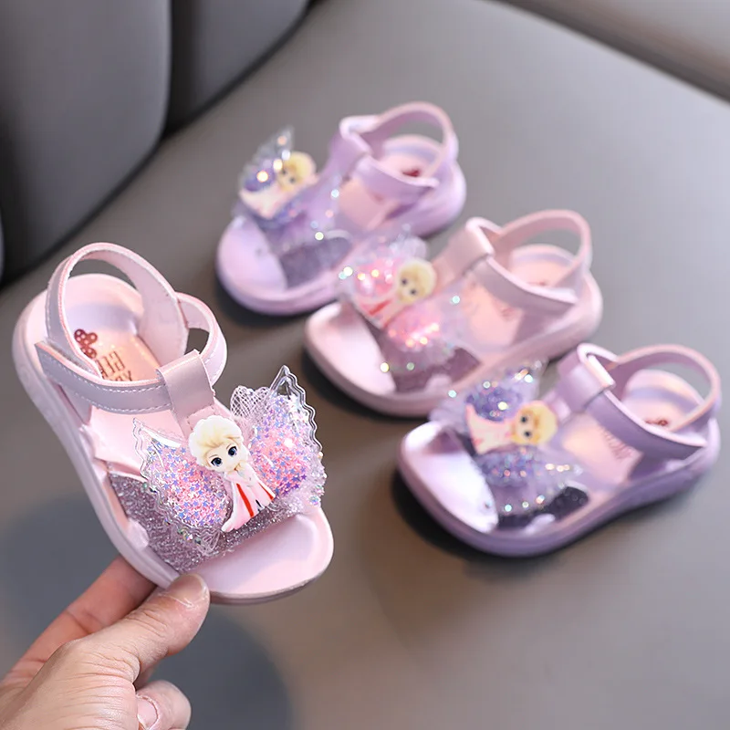 

Girls' Sandals 2021 New Summer Soft Soled Cartoon Waterproof Beach Shoes