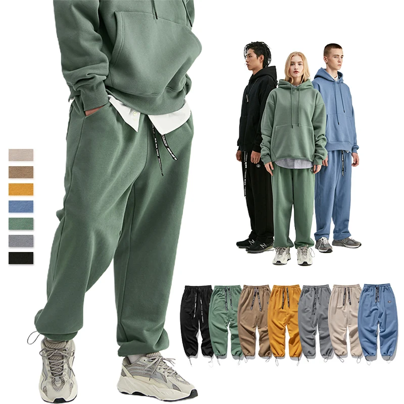

custom plus size gym unisex mens womens sweatpants with pockets