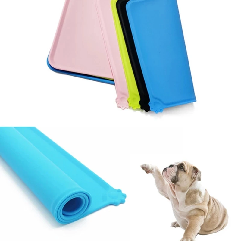 

Best Selling High Quality Easy Washing Waterproof Silicone Pet Food Mat Pad Pet Bowl Drinking Mat Dog Feeding Placemat, Multi-colors