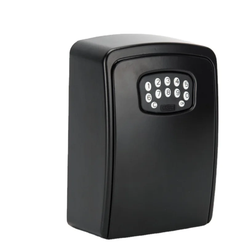 

Black Wall Mounted Smart Large Capacity Zinc Alloy Waterproof Intelligent APP Password Electronic Key Box