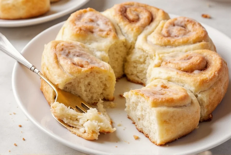 Variations of yeast-free cinnamon rolls with different toppings and fillings
