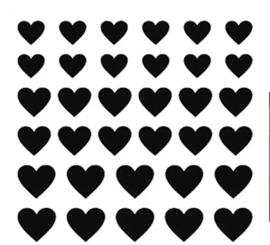 

2022 Love red cute cherry small nail ornaments white star adhesive stickers