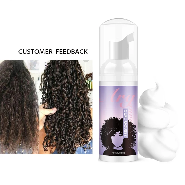 

ARGANRRO lightweight rich foam moisturize deadlock twist loc add shiny define curls hair foam wrap mousse