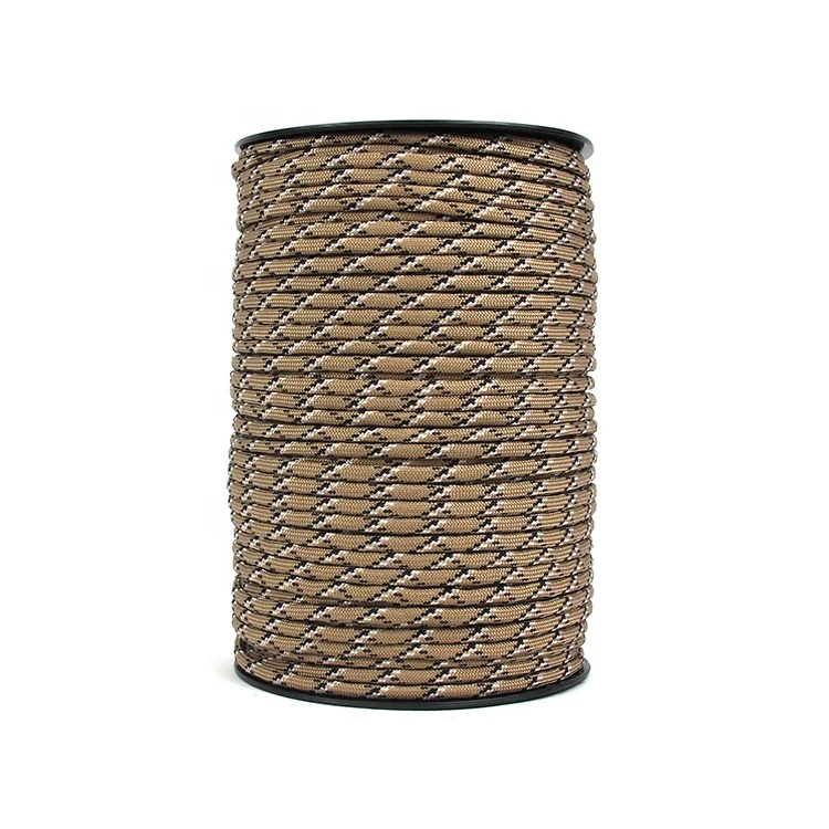 

Multi Colored Military Climbing Rope Military Grade Camo Mil Spec 550 Parachute Cord 1000ft, Multi colored cord
