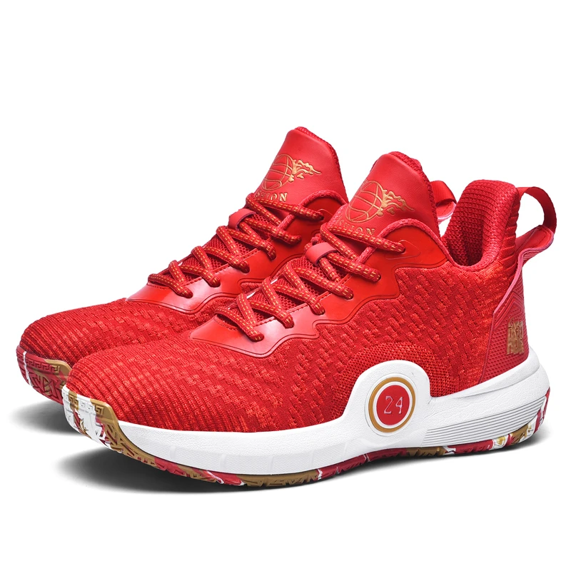

New Design PU Men Sports Shoes Red Black Cheap Shoes Child Sport Wholesale Sneakers Casual Sports Shoes, 4 colors