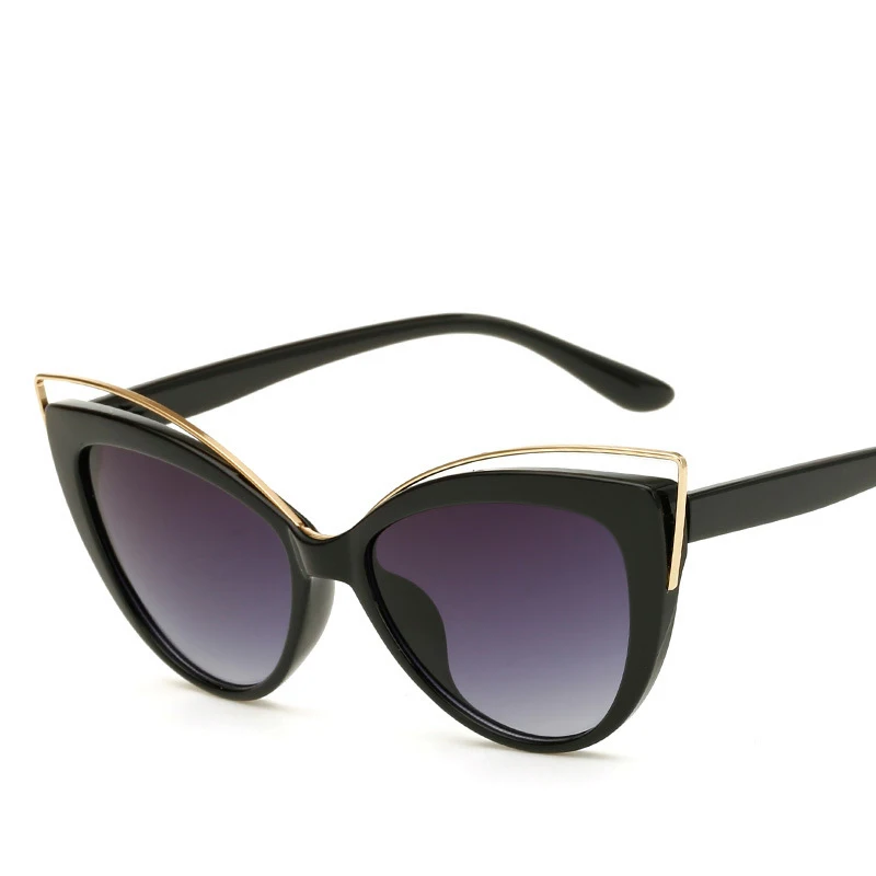 

2021 Hot Sale Trendy Wholesale Custom Logo Vintage Cat Eye Glasses polarized UV400 Luxury Sunglasses For Women, Custom colors