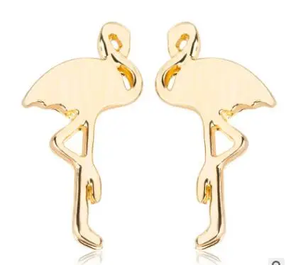 

Simple and creative personality fashion metal alloy flamingo ear nail