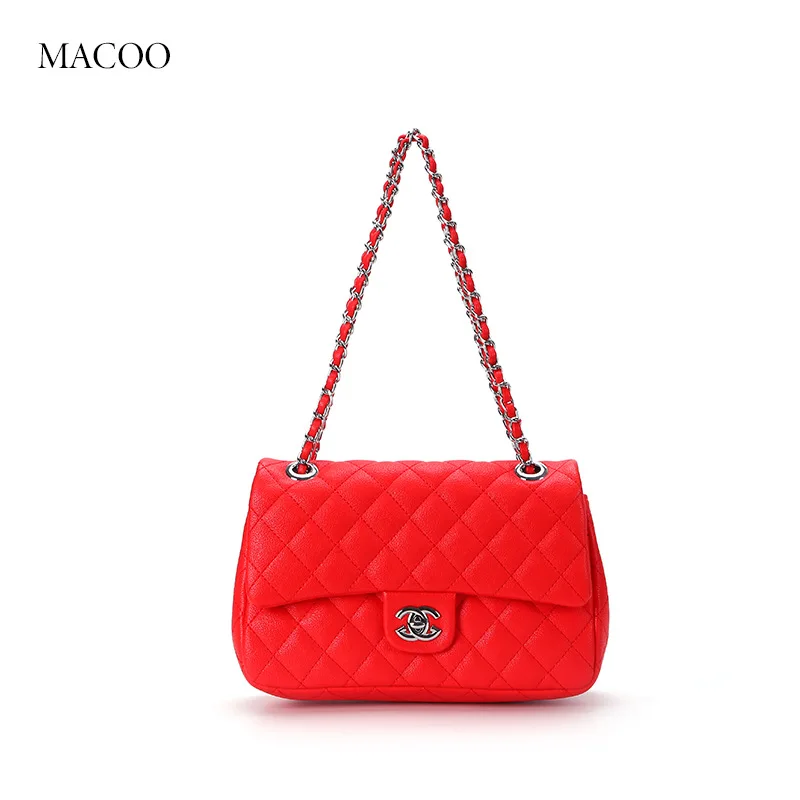 

New style rhombus shoulder bag embroidery handbag square all-match bag women