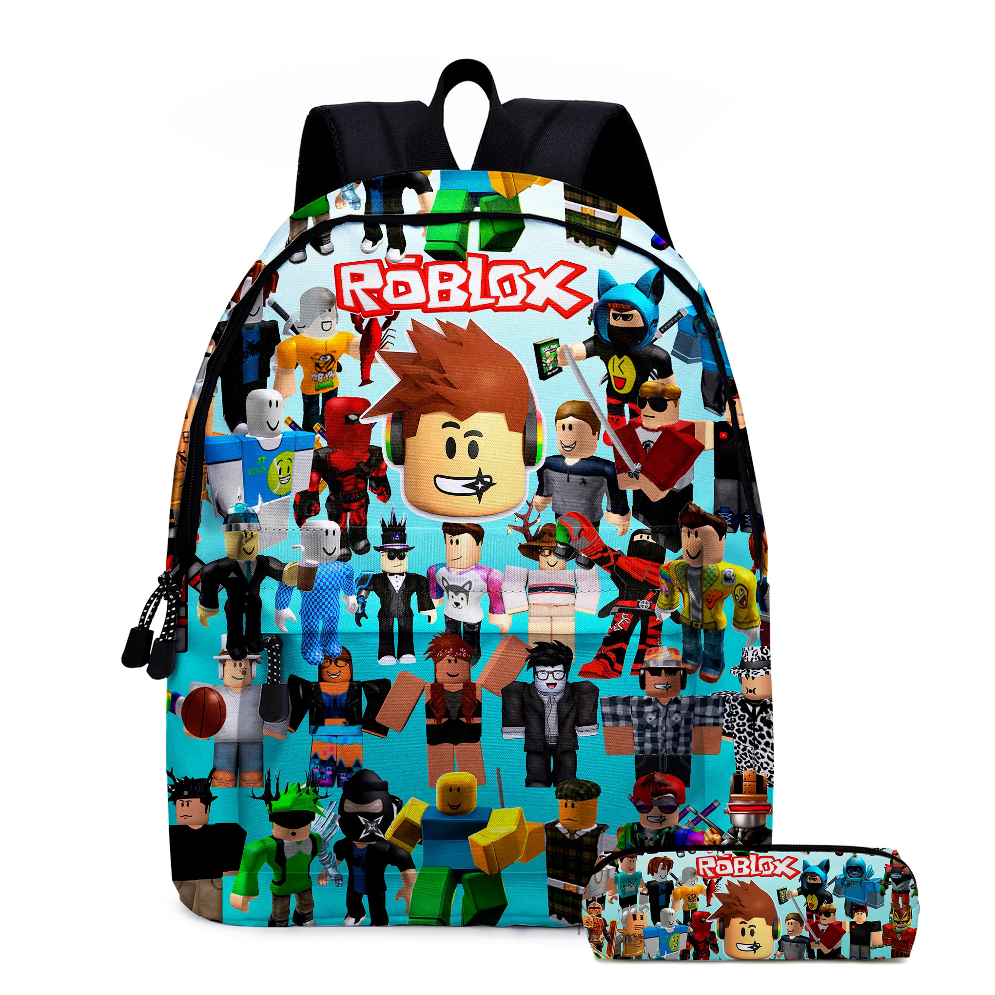 

robux for roblox Rucksack backpack boys students children school bags, Customized color