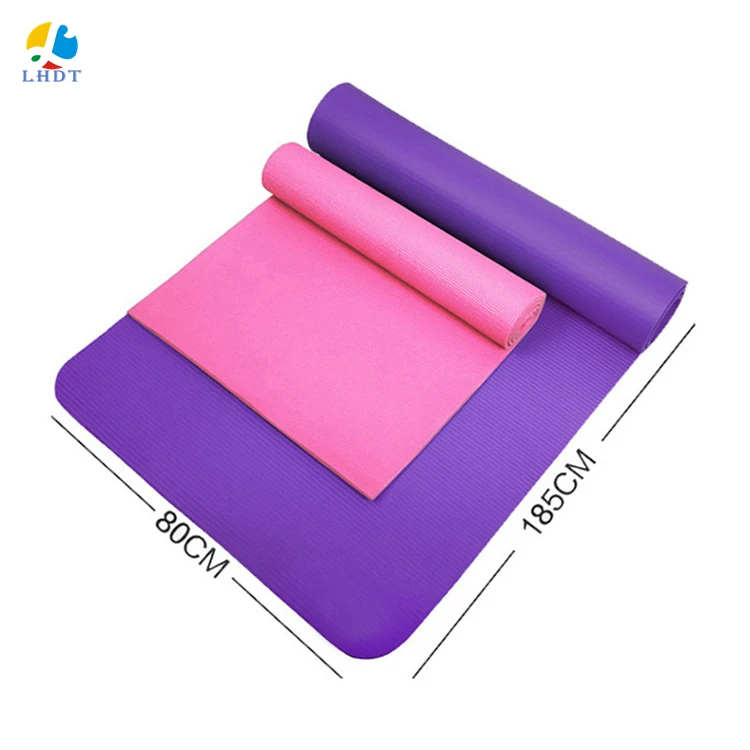 

Yoga Pilates Exercise Thick Large Custom Print 10mm EVA Hemp Foam Yoga Mat, Customized color