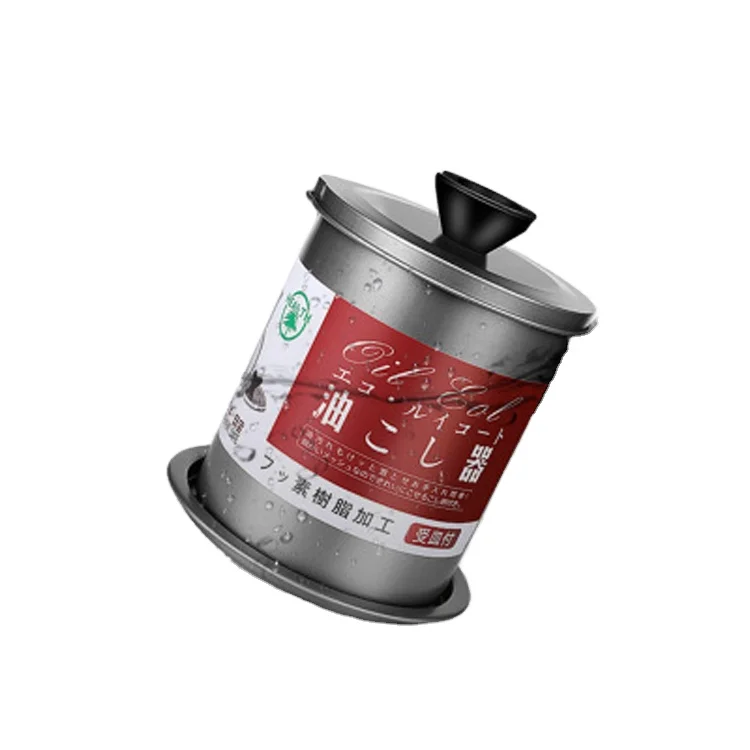 

Pot Grease Stainless Steel Oil Filter Strainer Plate Storing Frying Oil