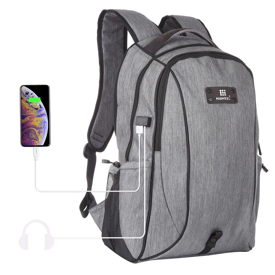 

Antitheft Travel Backpack Mens Women USB Charging Waterproof School Bag Durable Business Laptop Backpack