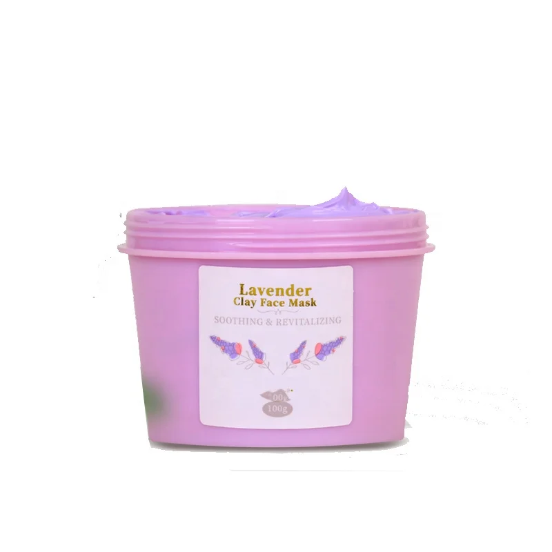 

Lavender Essence Clay Mask Clay Mask Suitable for face and body High-quality deep pore cleansing mask, Pink color