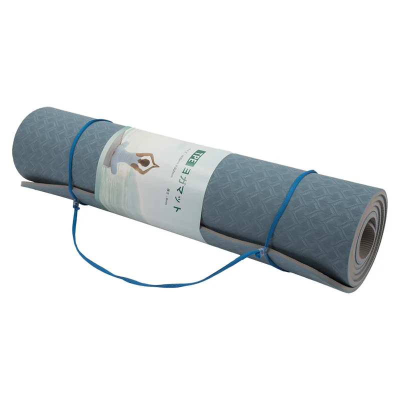 

China Grey 6MM TPE Different Color Design Yoga Mat, Customized