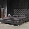 2019 Golden Furniture modern king size more color crystal leather bed 2861#