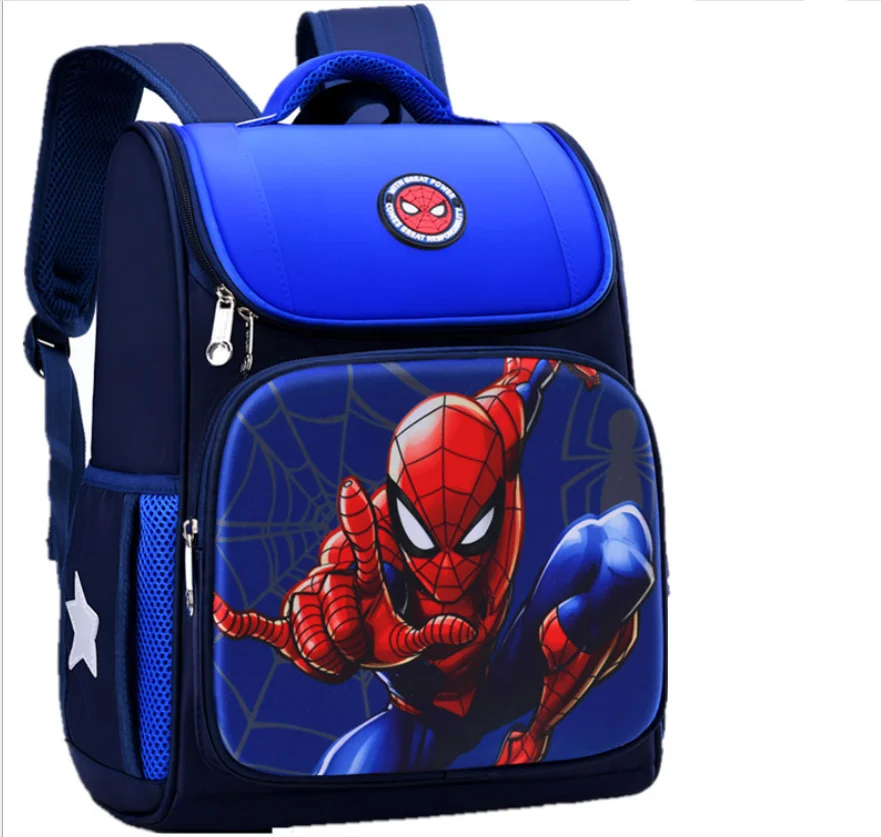 

Wholesale nylon teen fashion boys orthopedic kids backpack school bag, Blue,red
