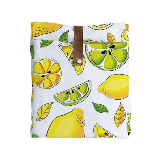 

Custom Pattern Reusable Kids Lunch Sack Lunch Bag Cotton Canvas Lunch Box Tote Bag, Same as pictures or customized