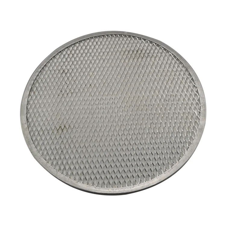 

Round shape aluminum pizza screen  in stock, Silver