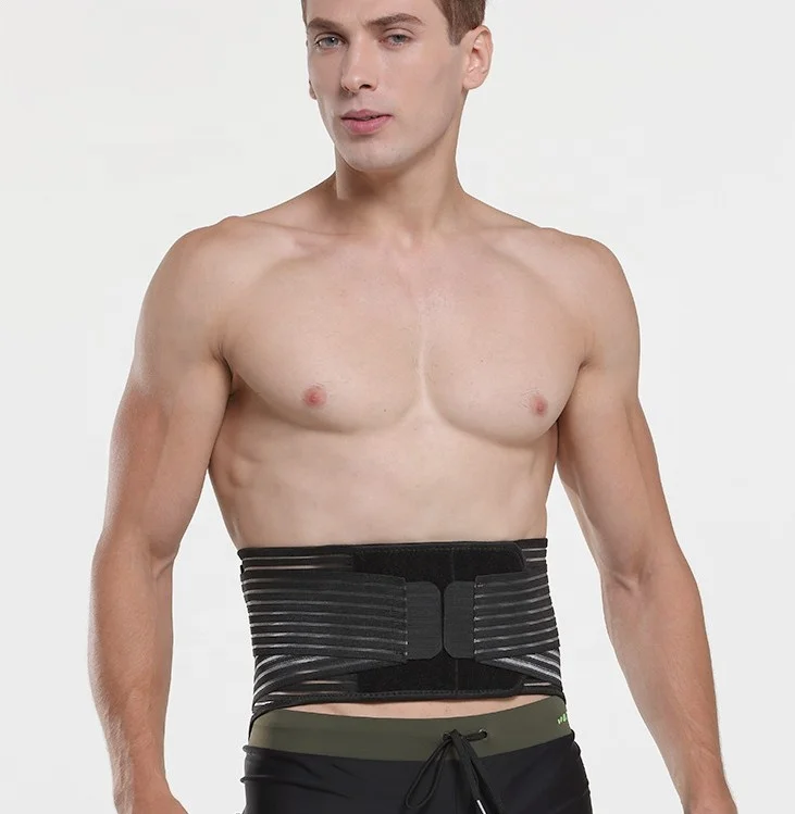 

Lumbar Support Waist Pain Back Injury Supporting Brace For Fitness Weightlifting Belts Sports Safety, Black