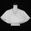 D1330 White Bridal Jacket Winter Warm White Faux Fur Coat Wraps Shawl Bride Cape Bolero Wedding Jackets