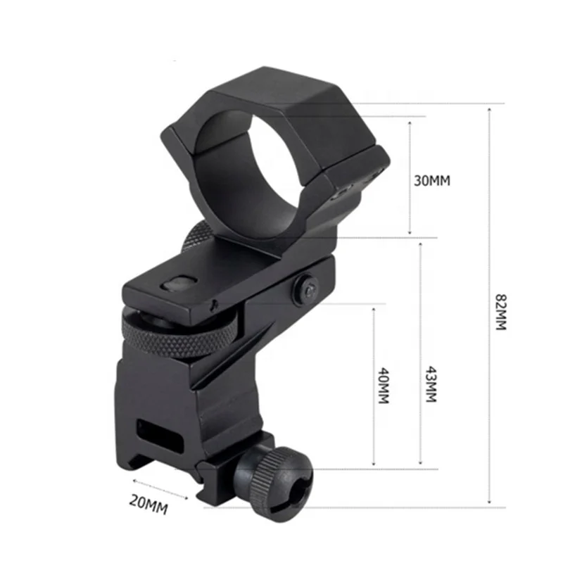 

QQ24 30mm windage elevation adjustable night vision scope mount, Black