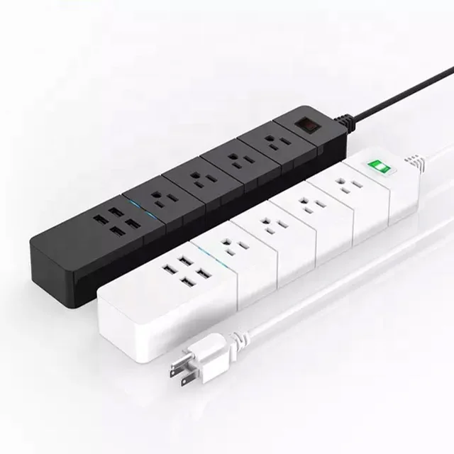 The USA  Portable Wifi Power Strip Connecting Google Home Alexa Extension Socket with USB UK/USA/EU Plugs