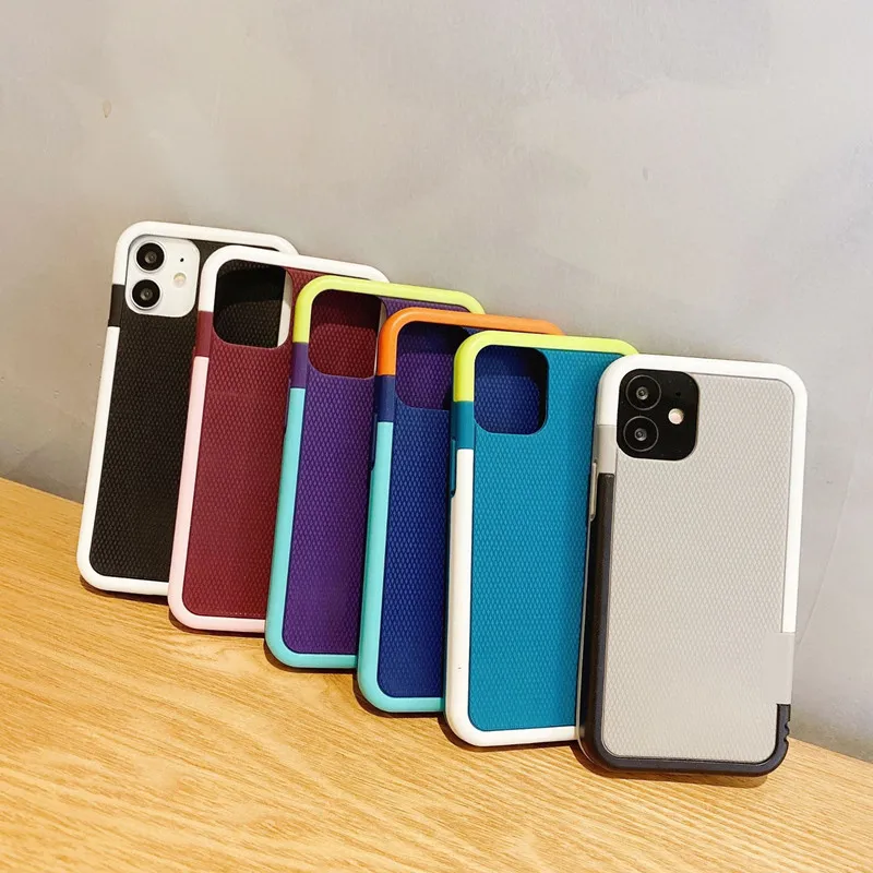 

Double Color Case For iPhone 12 Case Shockproof TPU Phone Covers For iPhone 12 11 Pro XS Max XR 7 8 Plus Luxury Case For iPhone