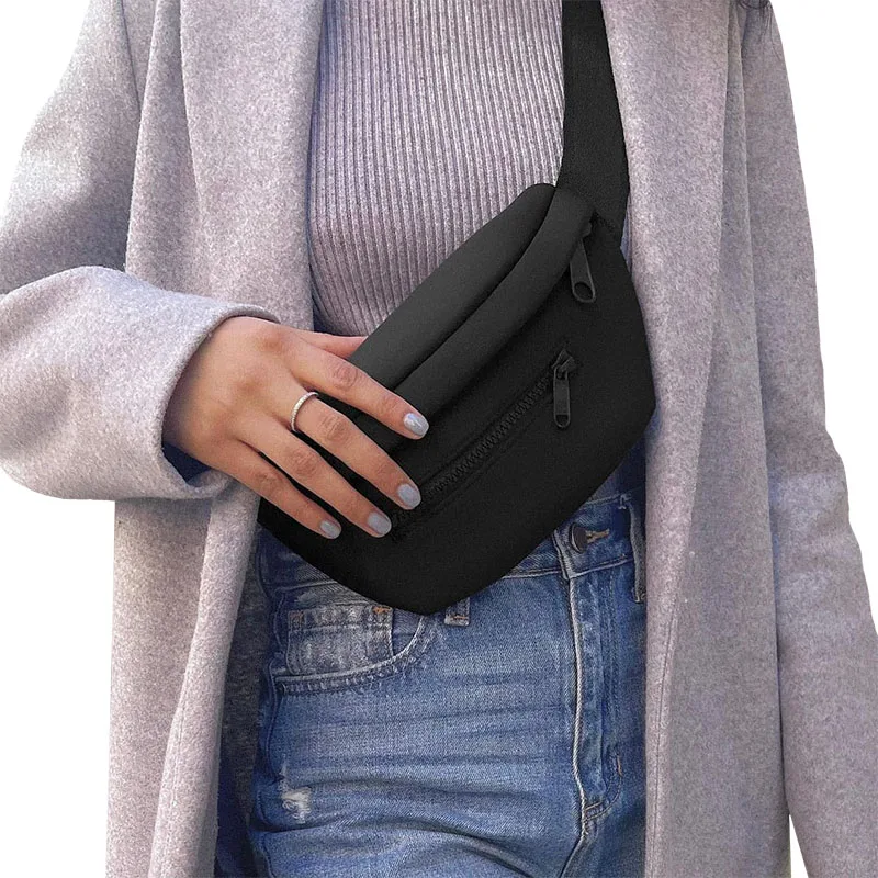 

Custom Neoprene Fashion Waterproof Running sports waist bag for Men and Women