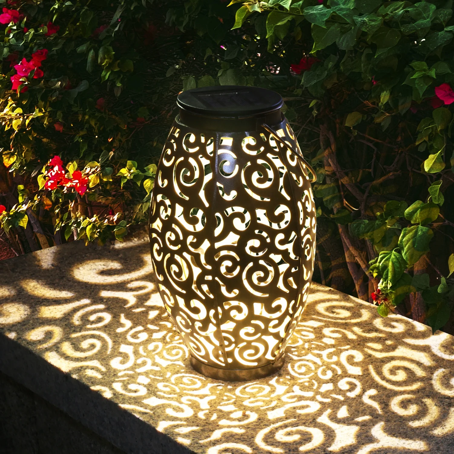 

oval auspicious cloud solar lantern light decorative lights outdoor retro courtyard hanging landscape lantern