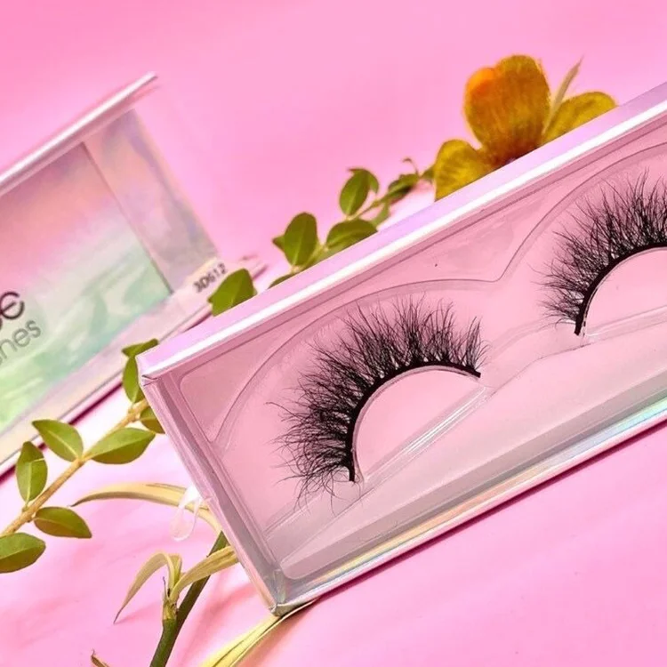 

Custom Maynice Personalized Pvc Package Lashbox Volume Soft 100% Mink Fur 18MM 3D 5D Lashes, Black