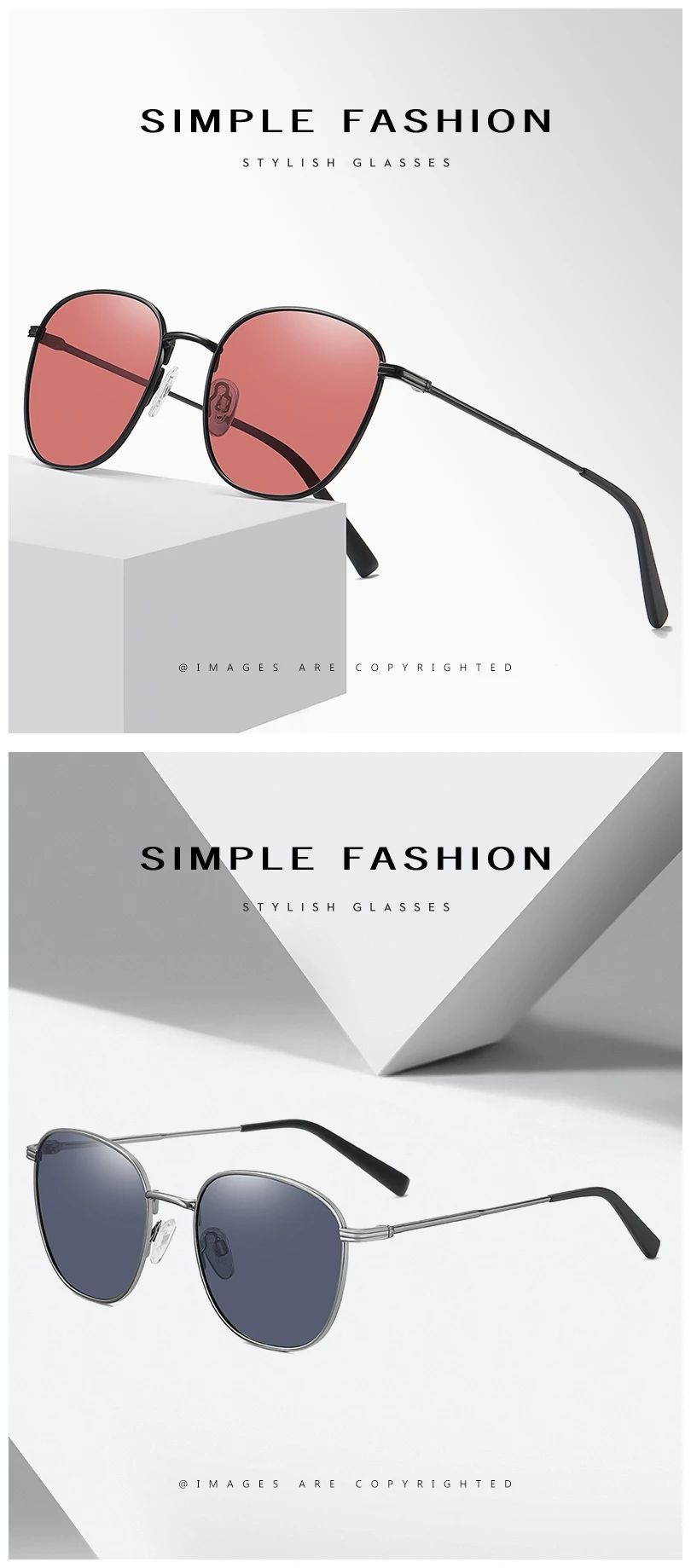 2021 UV400 Vintage Classic Polarized Mirrored Sun Glasses Men Round Retro Popular Metal Sunglasses For Men