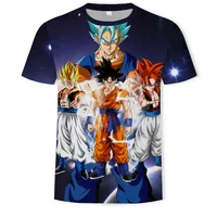 

(Hot) High Quality Dragon ball z Clothing, dbz digital printing 3D T-shirt, cute Goku vegeta short-Coat