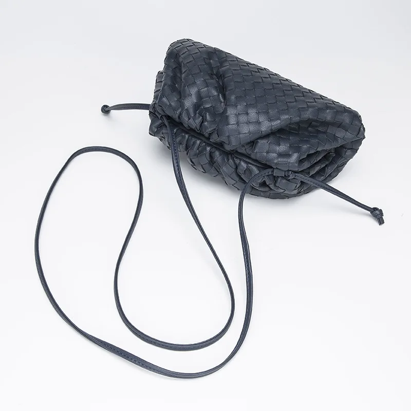 

Genuine Leather Cloud Bag Women Thick Chain Pu Leather Dumpling Shoulder Bag 2021 Designer Simple Bag Soft Handbag, Customizable
