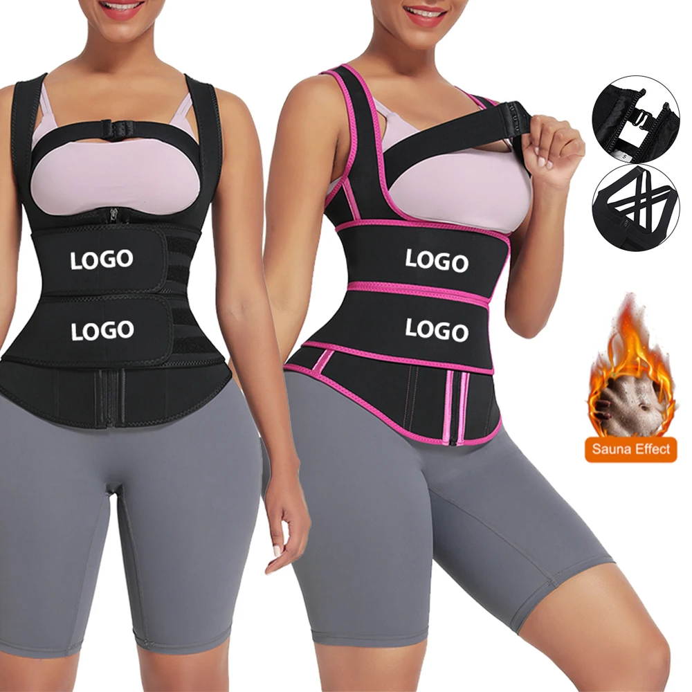 

Wholesale Women Fitness Waist Trainer Neoprene Shaper Slimming Shapewear Anti Shake Chest Waist Trimmer Vest