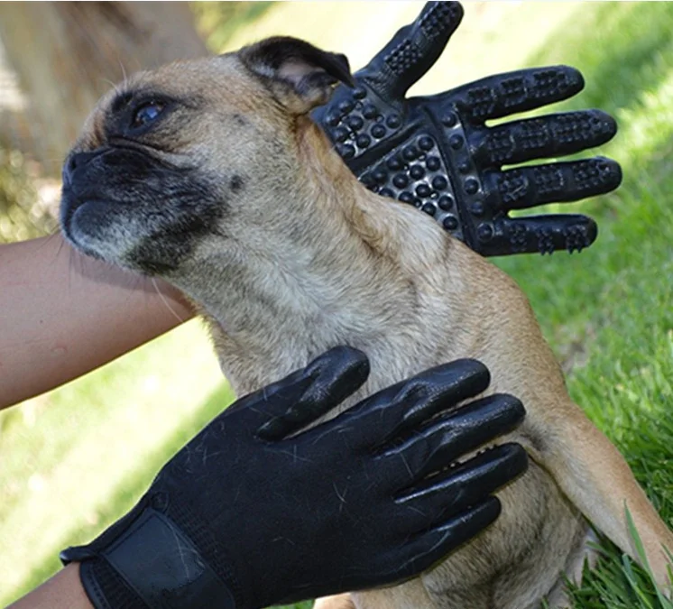 

In Stock Big Size All-In-One Horse Pet Bathing & Grooming Gloves