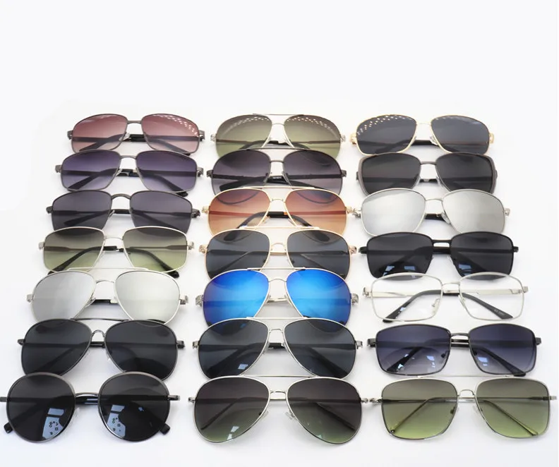 

PUSHI New Trendy Hot Sale Round metallic sunglasses vendor fashion men sunglass Wholesale Mixed sunglasses bulk