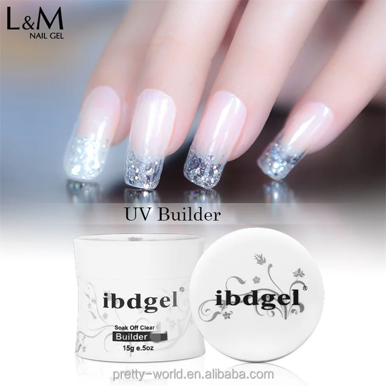 

L&M wholesale clear color fast extension uv gel nails hard extend soak off uv gel