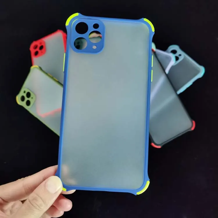 

Fashion Mixed Color Shockproof Airbag Skin Feeling Matte 2in1 PC TPU Phone Cover Case For Huawei Y7 Y9 Prime 2019 P Smart Z