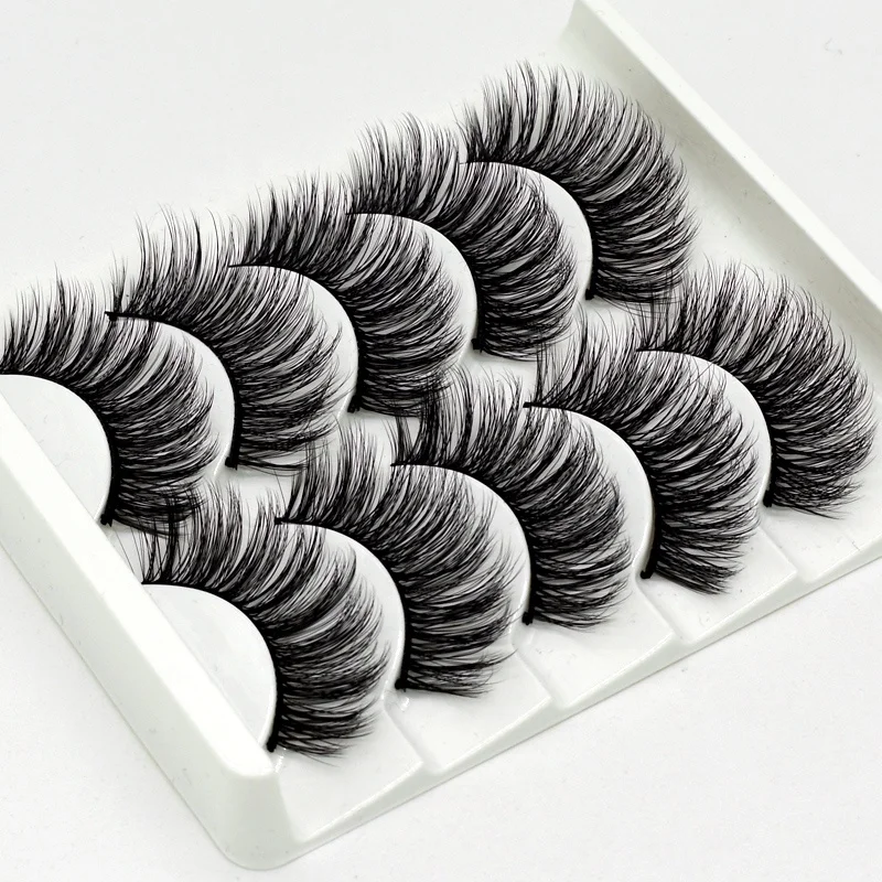 

Wholesale 5d 7d faux false mink strip super band lashes mink eyelash vendors, Natural color